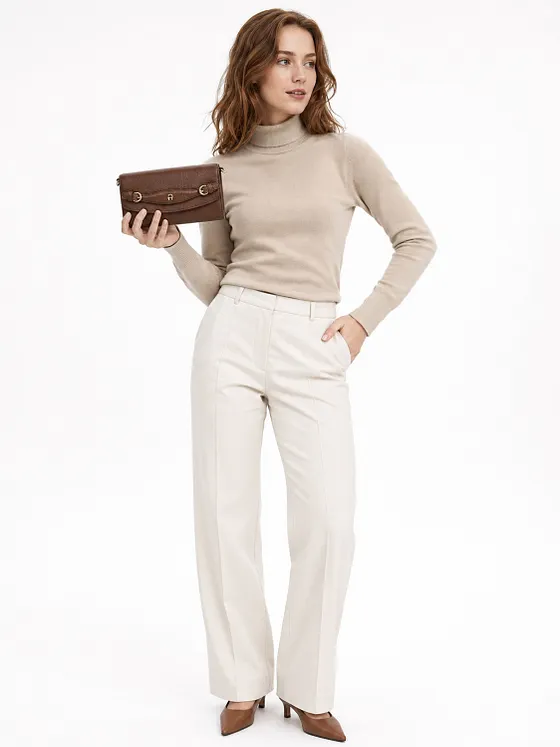 AIGNER Bolso de mano Piel natural 20.5 cm AIGNER Bolso de mano Piel natural 20.5 cm