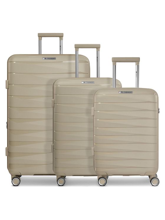 Franky London 4 hjul Kuffert 3-delt med strækfold