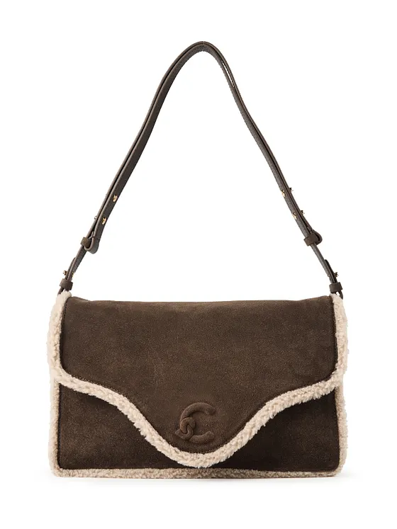 Coccinelle C-Me Bolsa de hombro Piel natural 33 cm Coccinelle C-Me Bolsa de hombro Piel natural 33 cm
