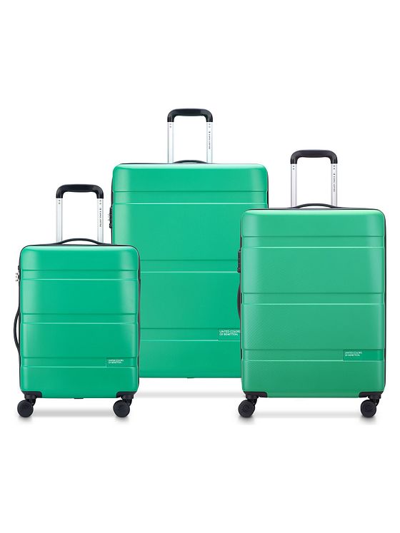 Delsey Paris x United Colors of Benetton Now Hardside 4-hjuls kuffertsæt 3 stk. med stretchfoldning