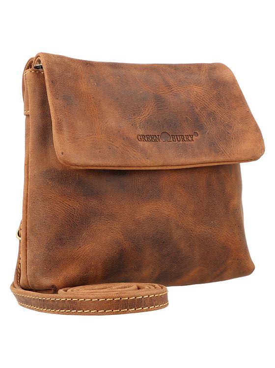 Greenburry Vintage skuldertaske i læder 25 cm