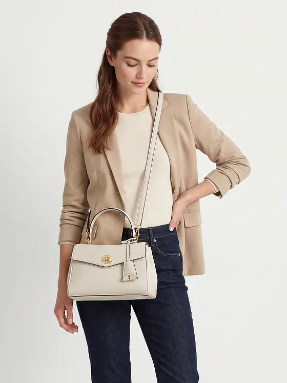 Lauren Ralph Lauren Farrah Bolsa de hombro Piel natural 23 cm Lauren Ralph Lauren Farrah Bolsa de hombro Piel natural 23 cm