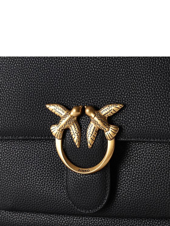 PINKO Love One Skuldertaske Læder 30 cm