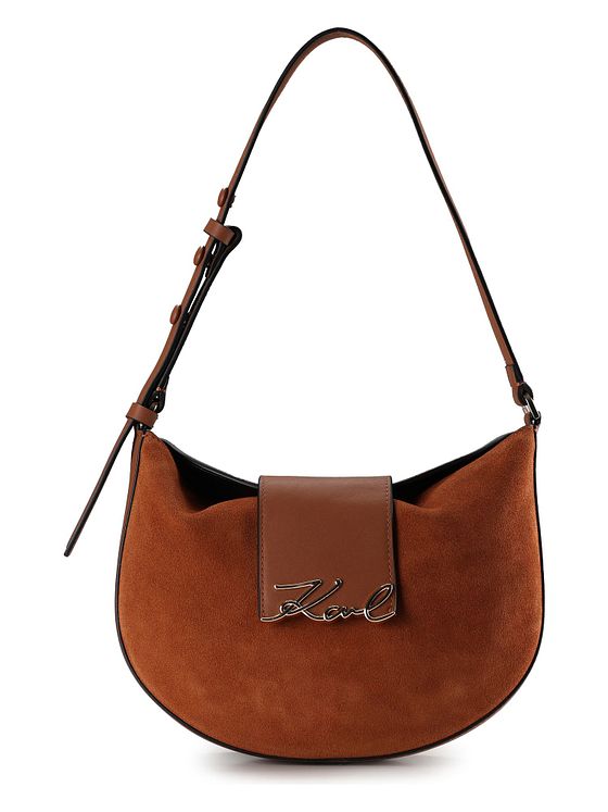 Karl Lagerfeld Signature Skuldertaske Læder 27 cm Karl Lagerfeld Signature Skuldertaske Læder 27 cm