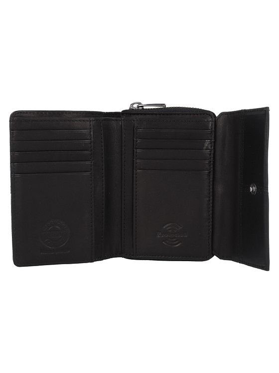 Greenland Nature Black Nappa Pung RFID-beskyttelse Læder 13 cm