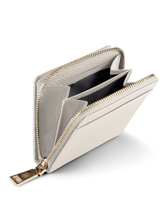 Lazarotti Boloňská kožená peněženka na zip střední velikosti Kožená 10 cm