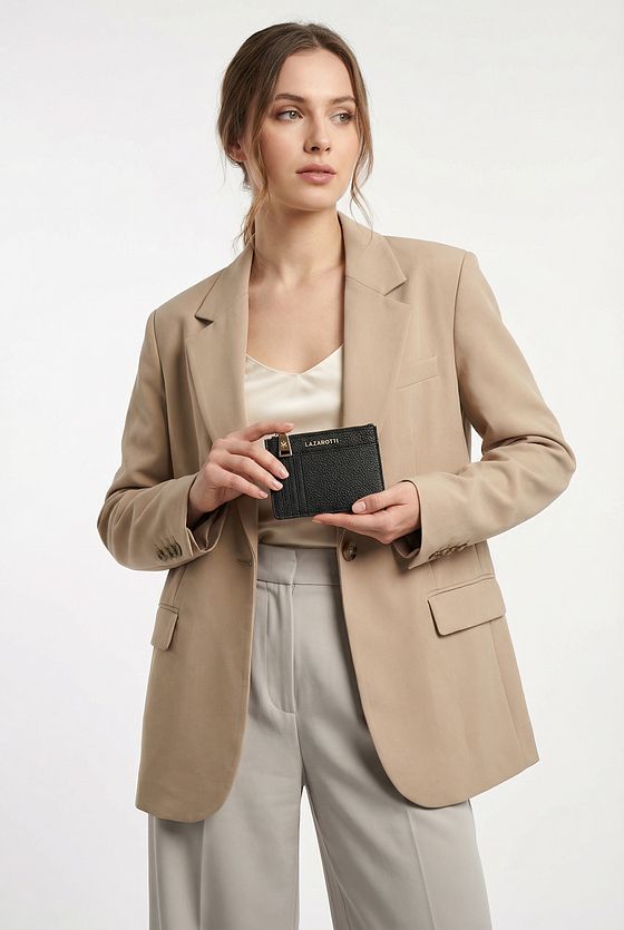 Lazarotti Bologna lædernøgleholder Kortholder i læder 11,5 cm med rum til luftmærker Lazarotti Bologna lædernøgleholder Kortholder i læder 11,5 cm med rum til luftmærker