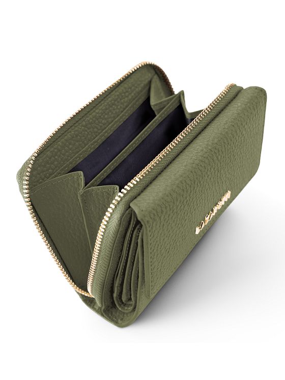 Lazarotti Bologna Kožená peněženka na zip Kožená 12 cm