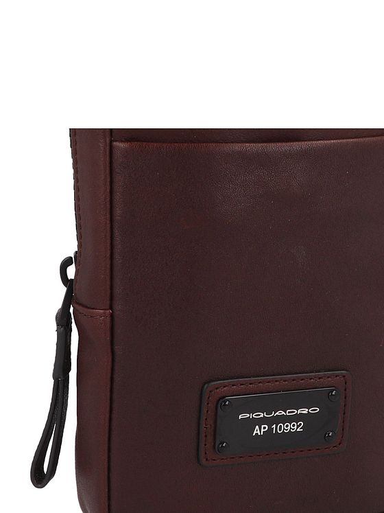 Piquadro Harper mobiltelefontaske i læder 12 cm