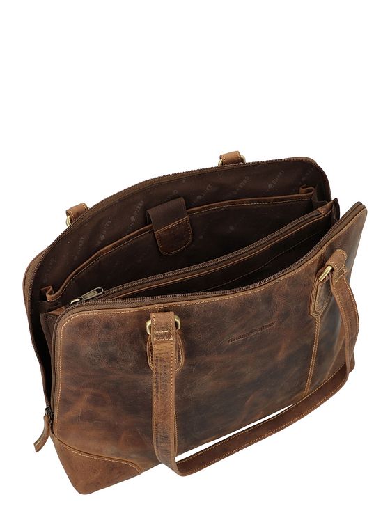 Greenburry Vintage Shopper-taske Læder 37 cm Laptoprum