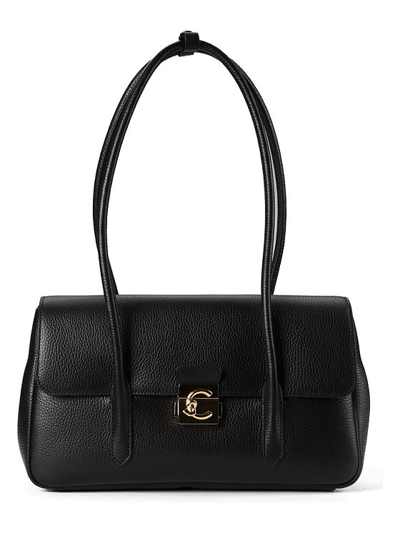 Coccinelle C-Me Lock Skuldertaske Læder 35 cm