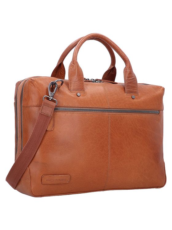 Plevier Rock Flint Dokumenttaske RFID-beskyttelse Læder 41 cm Laptoprum