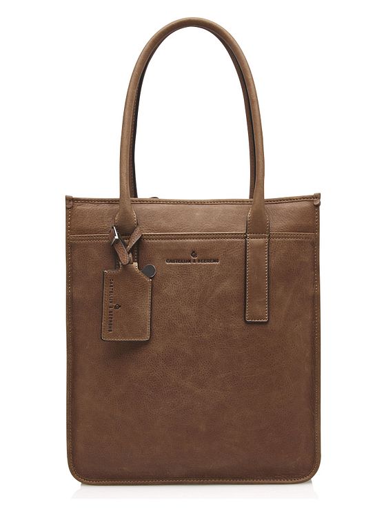 Castelijn & Beerens Carisma skuldertaske RFID-læder 34 cm rum til bærbar computer