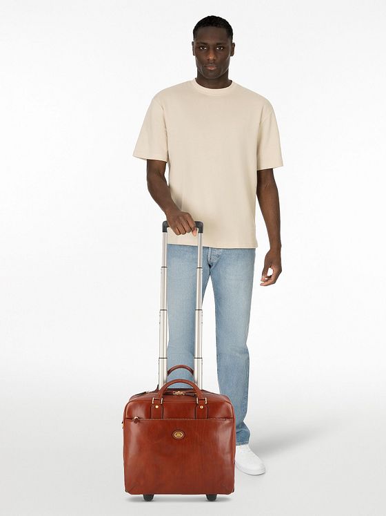 The Bridge Stovia 2 hjul Pilot-trolley Læder 39 cm Laptoprum The Bridge Stovia 2 hjul Pilot-trolley Læder 39 cm Laptoprum