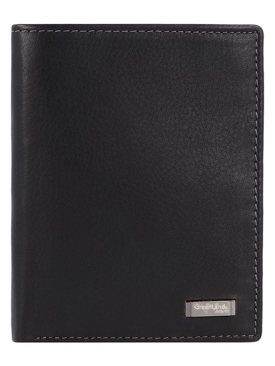 Greenland Nature Sort nappa-pung i RFID-læder 9,5 cm