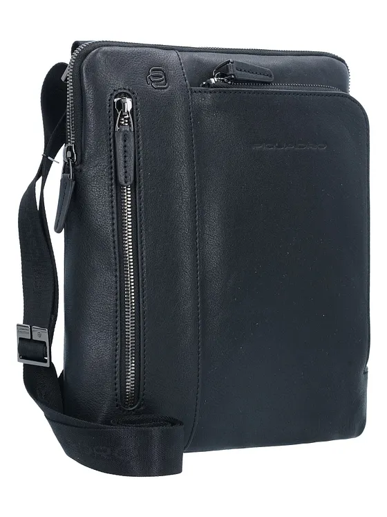 Piquadro Black Square Bolsa de hombro Piel natural 23 cm Piquadro Black Square Bolsa de hombro Piel natural 23 cm