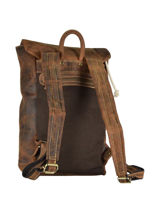 Greenburry Vintage retro-rygsæk i læder 42 cm