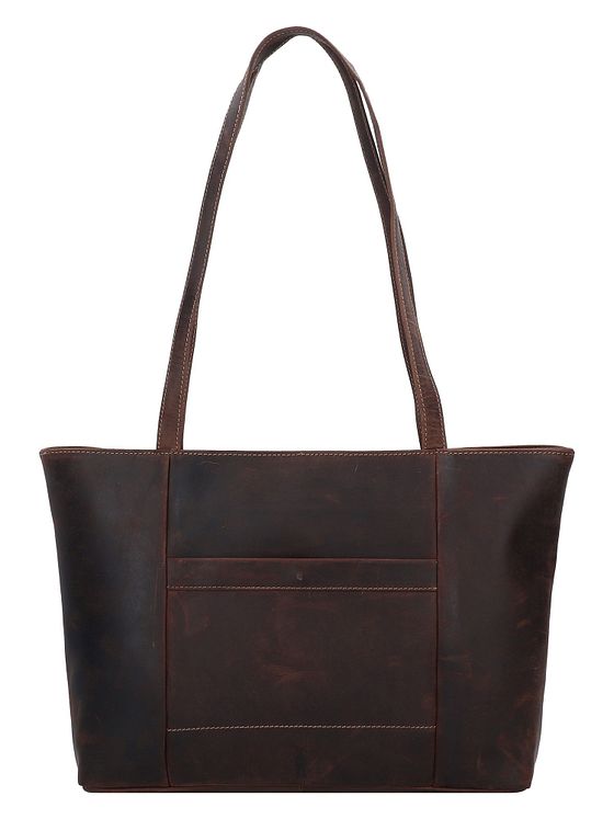 Jack Kinsky Baltimore 18 skuldertaske i læder 34 cm