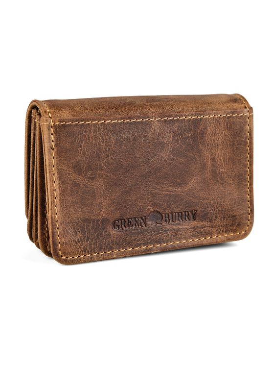 Greenburry Vintage Peněženka RFID ochrana Kůže 10 cm