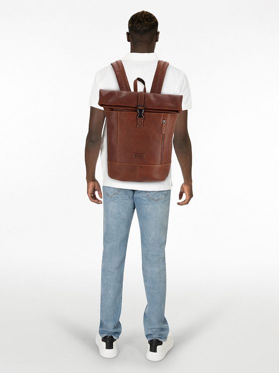 Jack Kinsky Porto Batoh Kůže 43 cm Kapsa na notebook