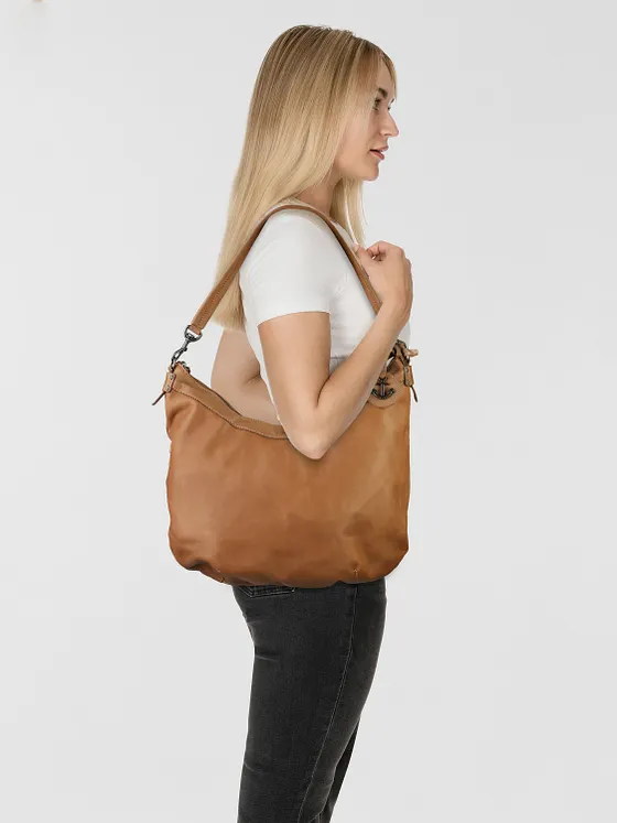 Harbour 2nd Anchor Love Amar Bolsa de hombro Piel natural 33 cm