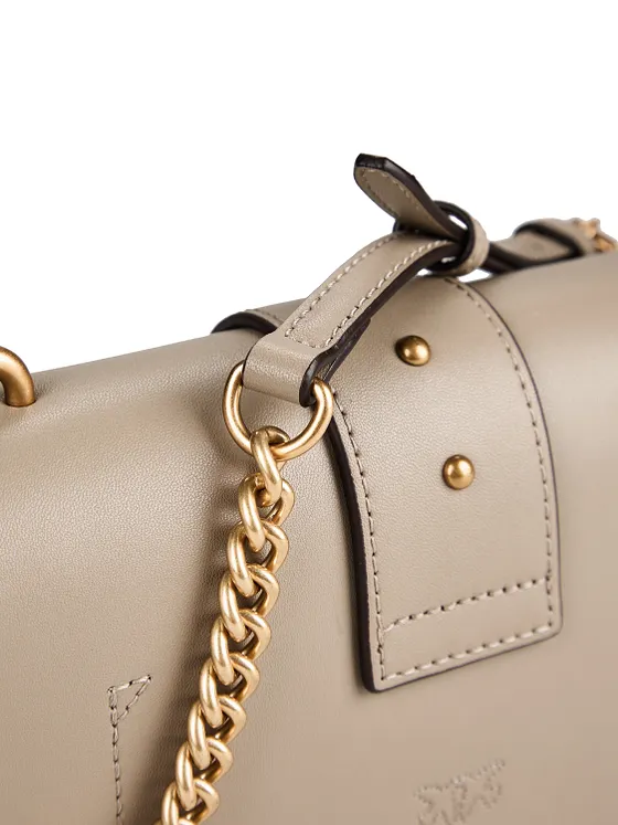 PINKO Love One Crossbody-laukku Nahka 21 cm