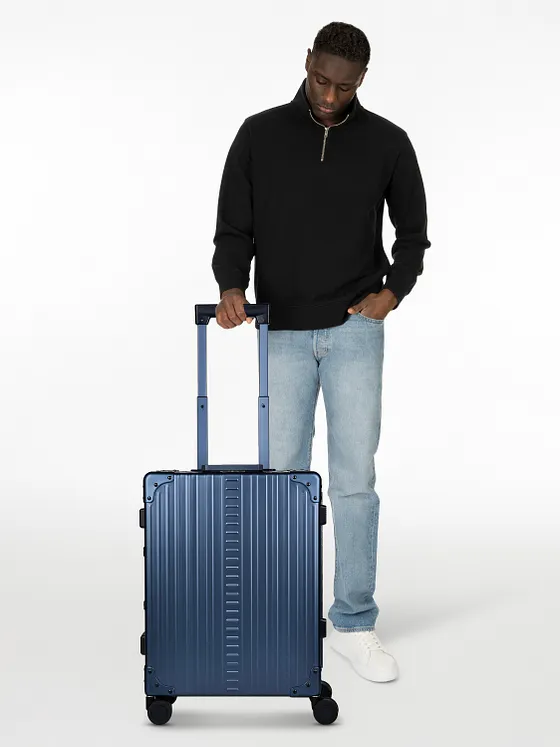 Aleon Traveler International kabinväska med 4-hjulig konstruktion i Aluminium, 55 cm