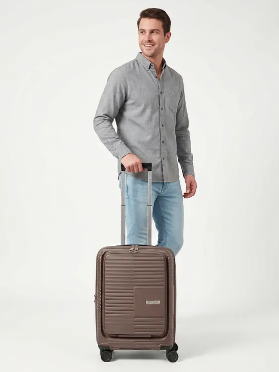 Redolz Essentials 17 2.0 4-pyöräinen Käsimatkatavara 55 cm Kannettavan tietokoneen taskun syvyys Laajennettava