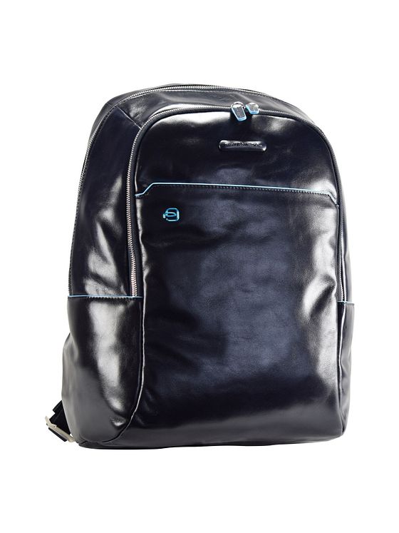 Piquadro Blå firkantet rygsæk læder 39 cm laptoprum Piquadro Blå firkantet rygsæk læder 39 cm laptoprum
