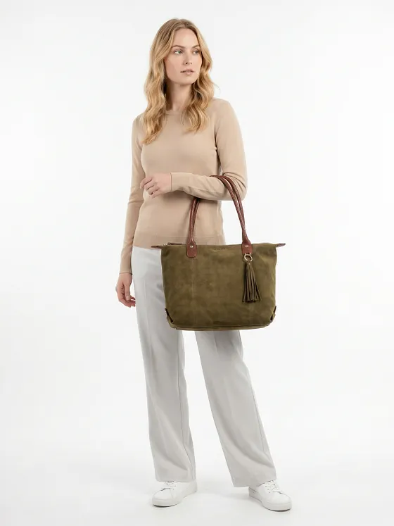 Harbour 2nd Sofia Bolsa de hombro Piel natural 38 cm