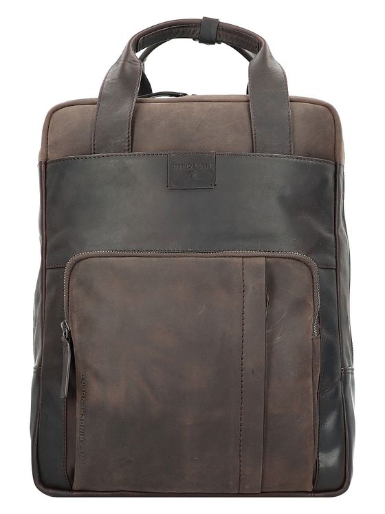 Strellson Brick Lane-rygsæk i læder med 42 cm rum til bærbar computer Strellson Brick Lane-rygsæk i læder med 42 cm rum til bærbar computer