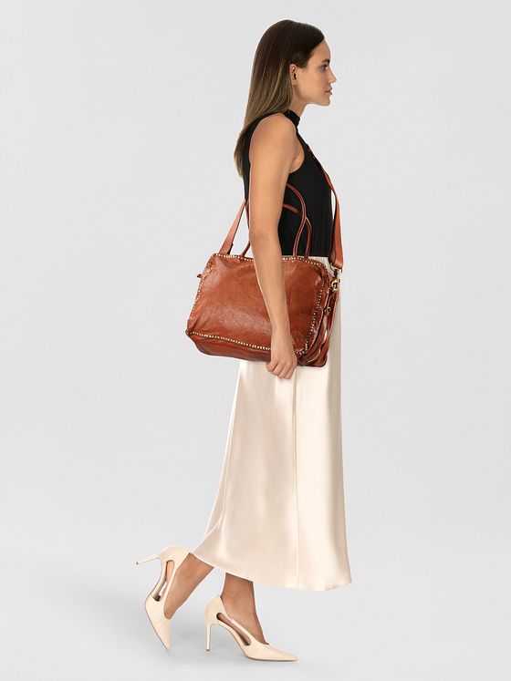 Campomaggi Simona Skuldertaske Læder 31 cm