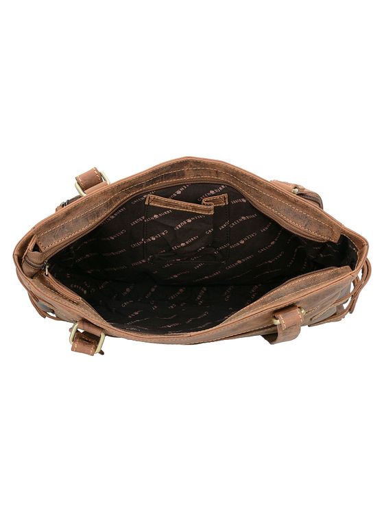 Greenburry Vintage skuldertaske i læder 36 cm