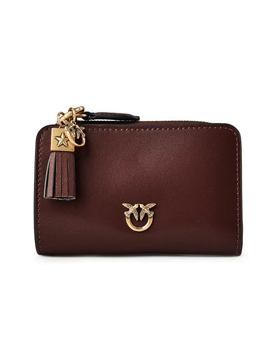PINKO Love Wallet Cartera Piel natural 12 cm PINKO Love Wallet Cartera Piel natural 12 cm