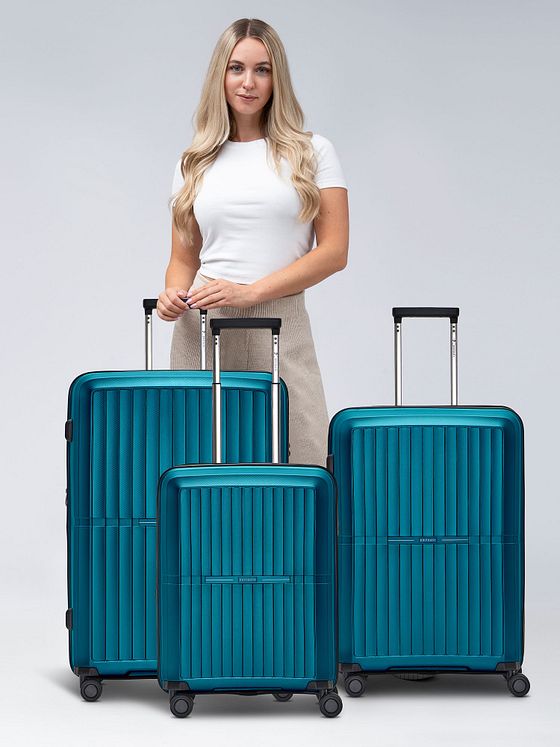 Pactastic Collection 01 4-hjulet kuffertsæt, 3 dele, med stretchfold