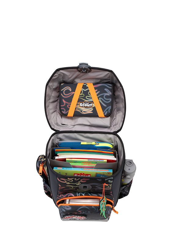 Scout Neo Exklusiv Safety Light Skoleransel-sæt 5-delt