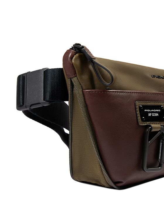Piquadro Harper Bæltetaske Læder 34 cm med strækfold