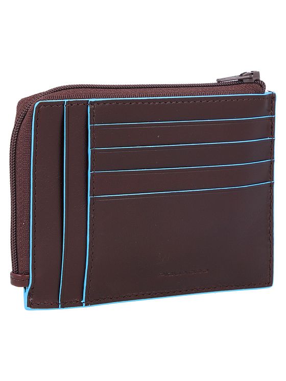 Piquadro Blå firkantet kreditkortholder RFID-læder 12 cm Piquadro Blå firkantet kreditkortholder RFID-læder 12 cm