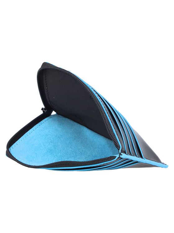 Piquadro Blå firkantet kreditkortholder RFID-læder 12 cm Piquadro Blå firkantet kreditkortholder RFID-læder 12 cm