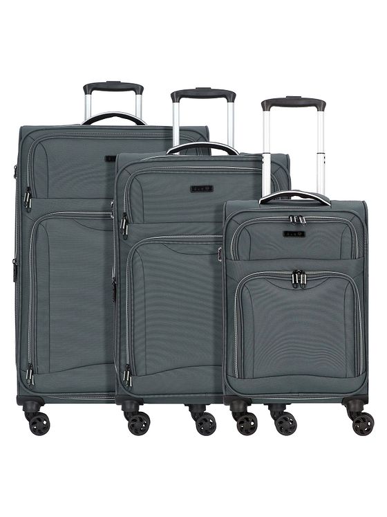 d & n Travel Line 9204 4 kolečka Sada kufrů 3-dílný s roztažitelným záhybem
