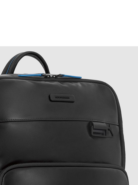 Piquadro Blue Square Revamp Forretningsrygsæk RFID-beskyttelse Læder 43 cm Laptoprum