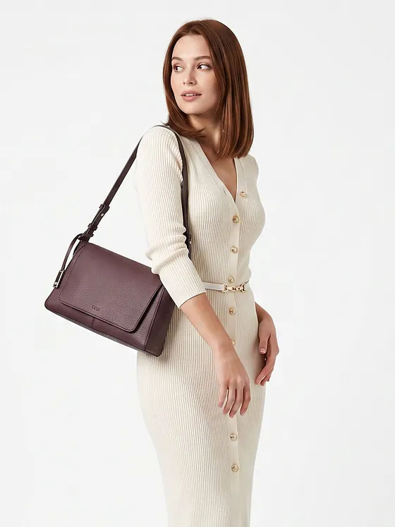 Boss Ameline Skuldertaske Læder 31 cm Boss Ameline Skuldertaske Læder 31 cm