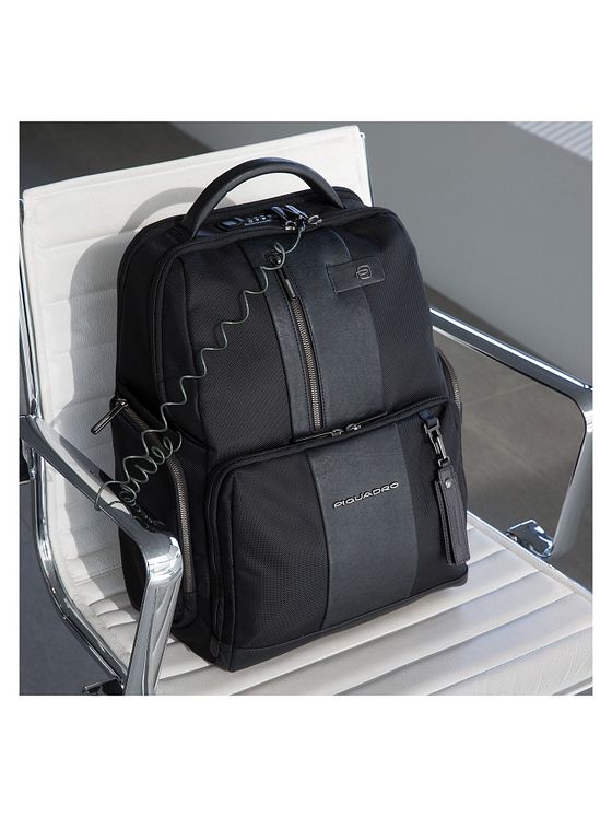 Piquadro Kort rygsæk RFID 42 cm rum til bærbar computer