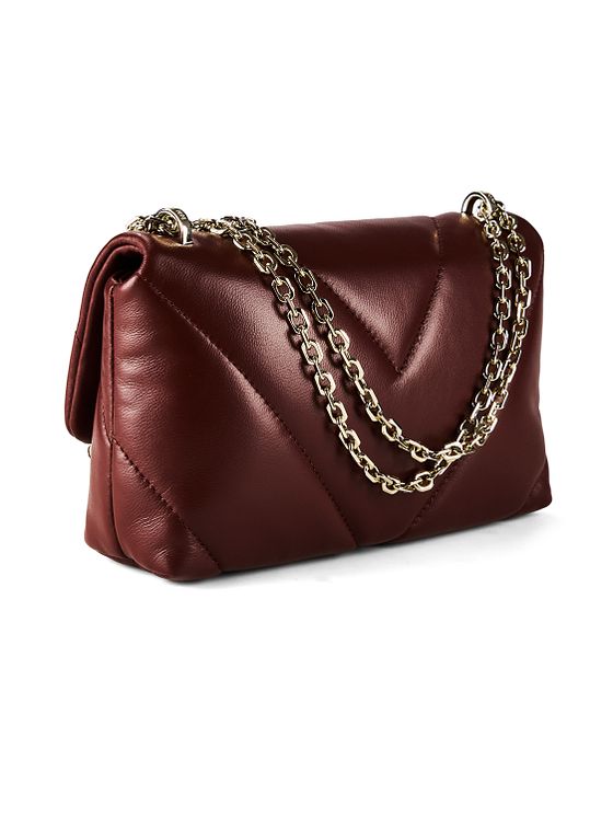 Patrizia Pepe Fly Polstrovaná taška přes rameno kožená 25 cm