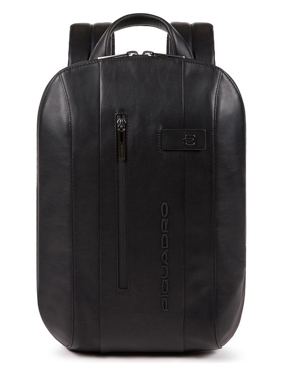 Piquadro Urban-rygsæk i læder 39 cm med rum til bærbar computer