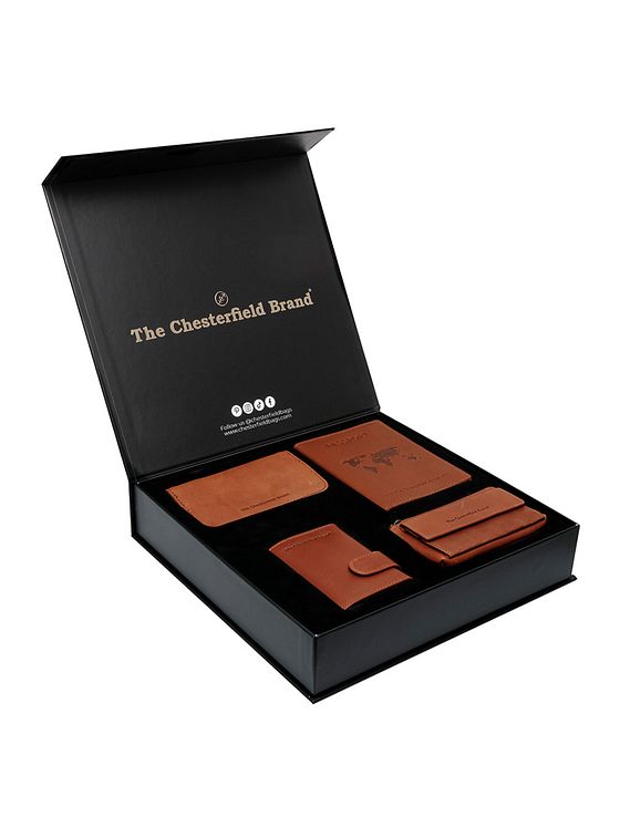 The Chesterfield Brand Kreditkortholder 4-delt gavesæt i læder 7 cm The Chesterfield Brand Kreditkortholder 4-delt gavesæt i læder 7 cm