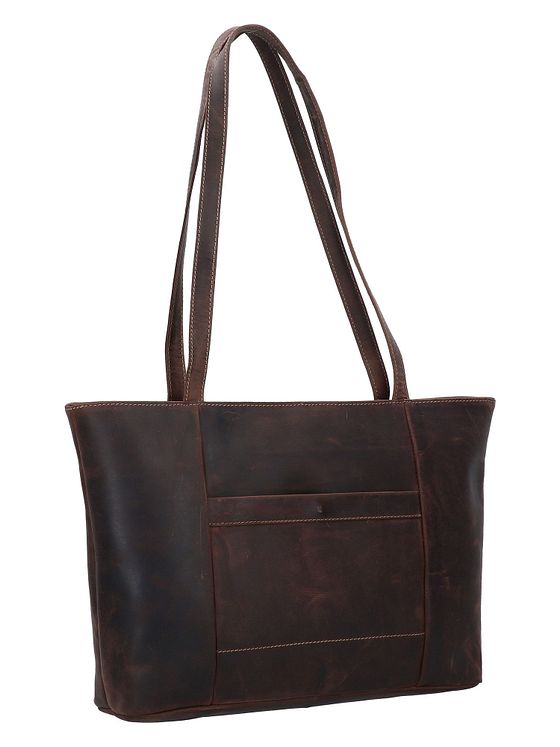 Jack Kinsky Baltimore 18 skuldertaske i læder 34 cm