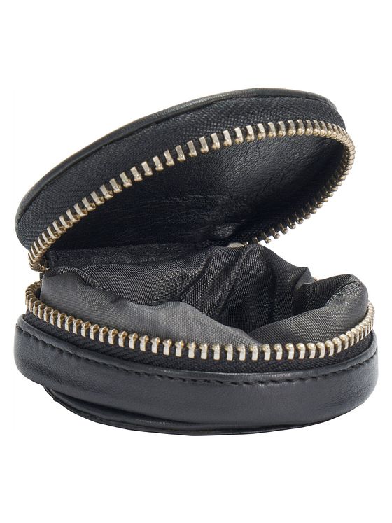 Voi Peněženka na mince z měkké ebenové kůže 7 cm