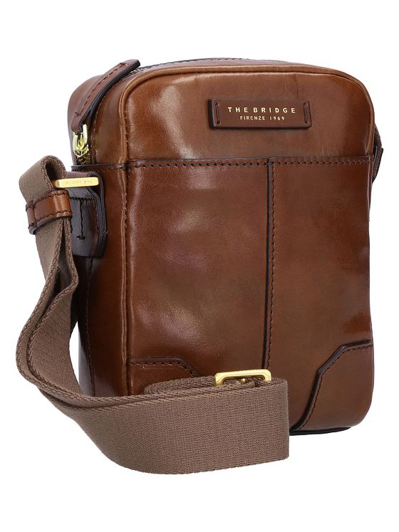 The Bridge Vespucci-skuldertaske i læder 16 cm