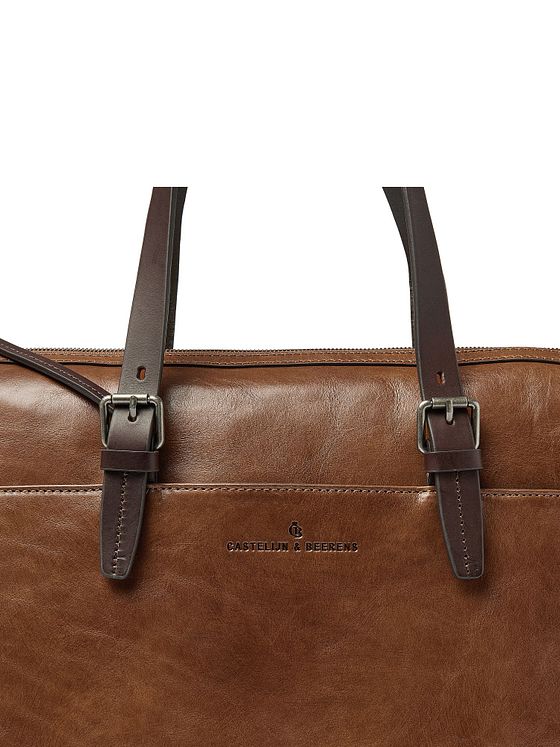 Castelijn & Beerens Rien Skuldertaske RFID-beskyttelse Læder 40 cm Laptoprum Castelijn & Beerens Rien Skuldertaske RFID-beskyttelse Læder 40 cm Laptoprum